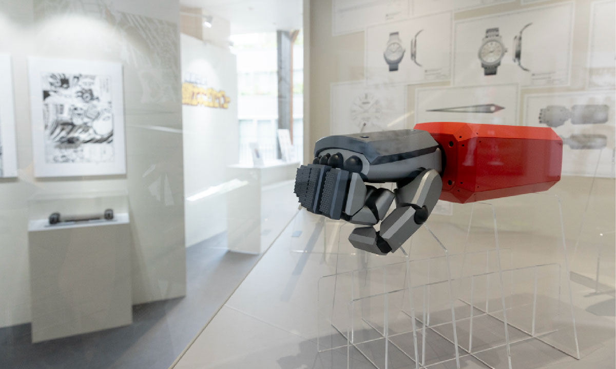 The full-scale model of the robot arm